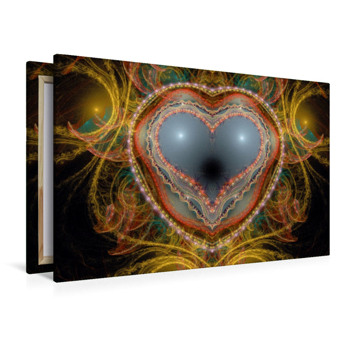 Premium Textil-Leinwand Premium Textil-Leinwand 120 cm x 80 cm quer Ein Motiv aus dem Kalender Ich liebe Dich 2017 - Deutsch