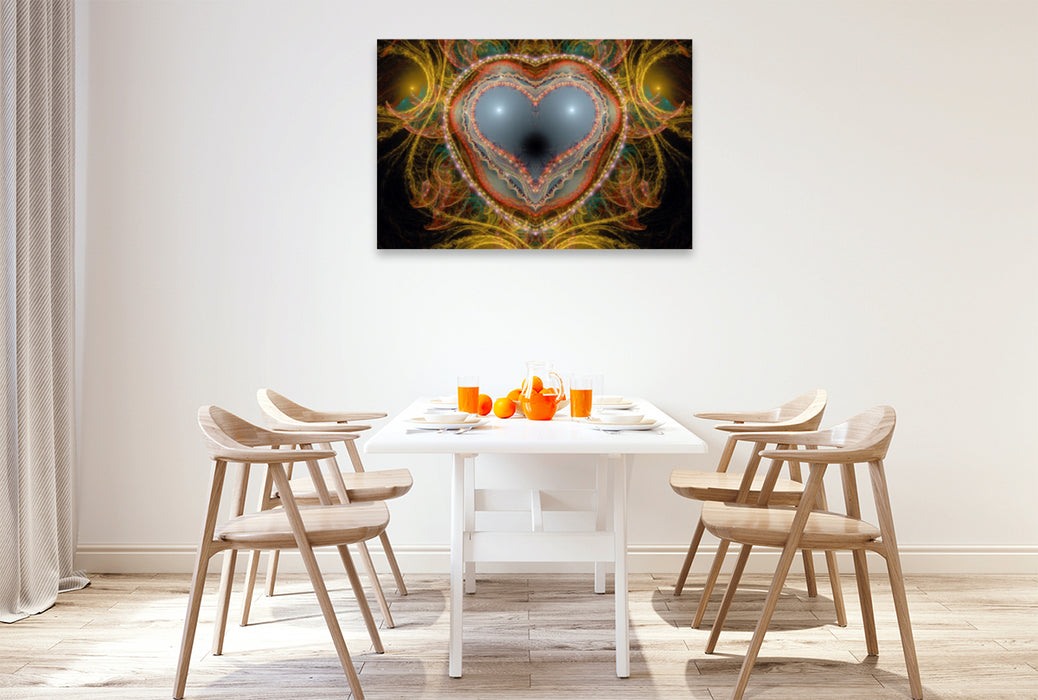 Premium Textil-Leinwand Premium Textil-Leinwand 120 cm x 80 cm quer Ein Motiv aus dem Kalender Ich liebe Dich 2017 - Deutsch