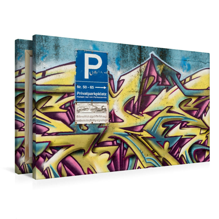 Premium Textil-Leinwand Betzdorfer Graffiti.