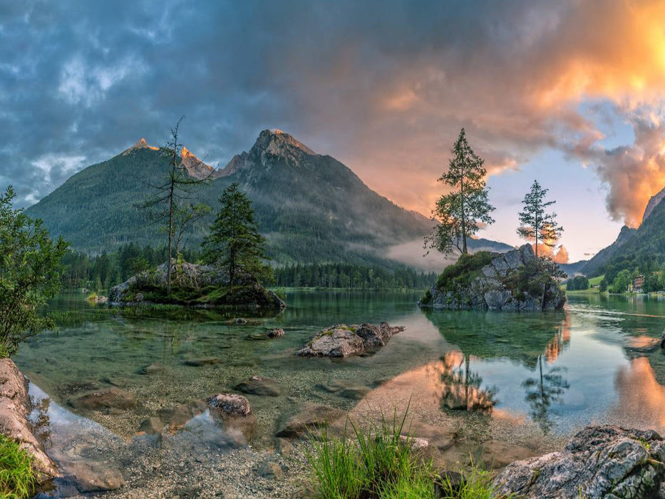 Hintersee bei Ramsau - CALVENDO Foto-Puzzle'
