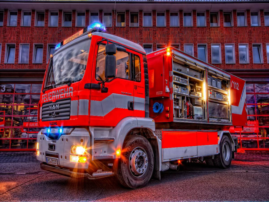 WLF mit AB-Gefahrgut BF Braunschweig - CALVENDO Foto-Puzzle'