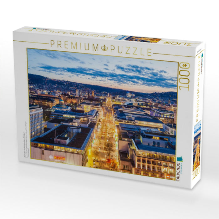 Blick über die Königstraße in Stuttgart - CALVENDO Foto-Puzzle'