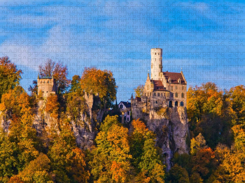 Schloss Lichtenstein auf der Schwäbischen Alb - CALVENDO Foto-Puzzle'