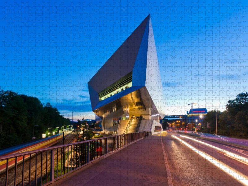 Porsche Museum in Zuffenhausen - CALVENDO Foto-Puzzle'