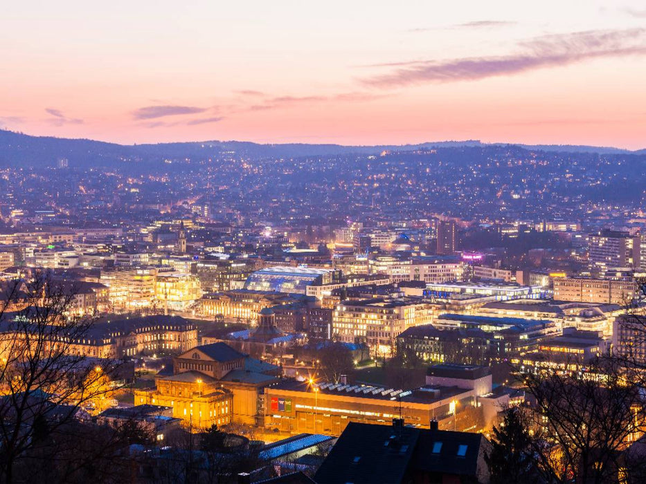 Innenstadt mit Staatstheater und Schloßplatz - CALVENDO Foto-Puzzle'