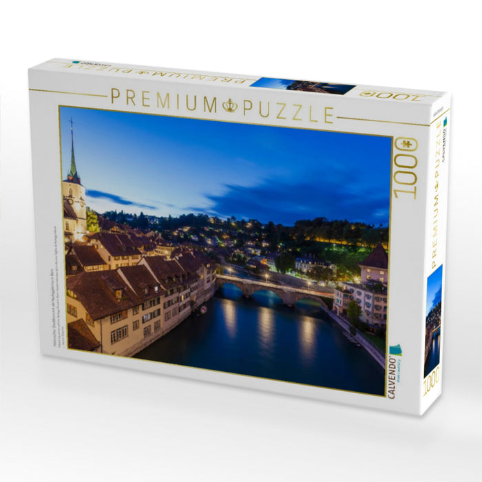 Historischer Stadtkern mit der Nydeggkirche in Bern - CALVENDO Foto-Puzzle'