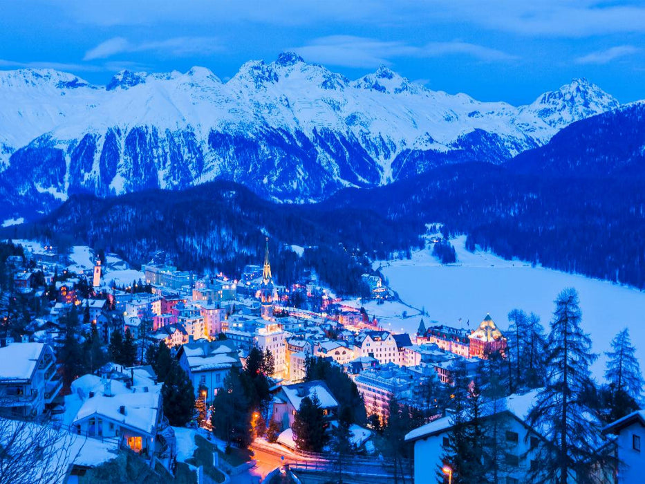 St. Moritz im Oberengadin - CALVENDO Foto-Puzzle'
