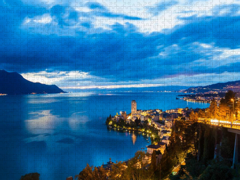Montreux am Genfer See - CALVENDO Foto-Puzzle'