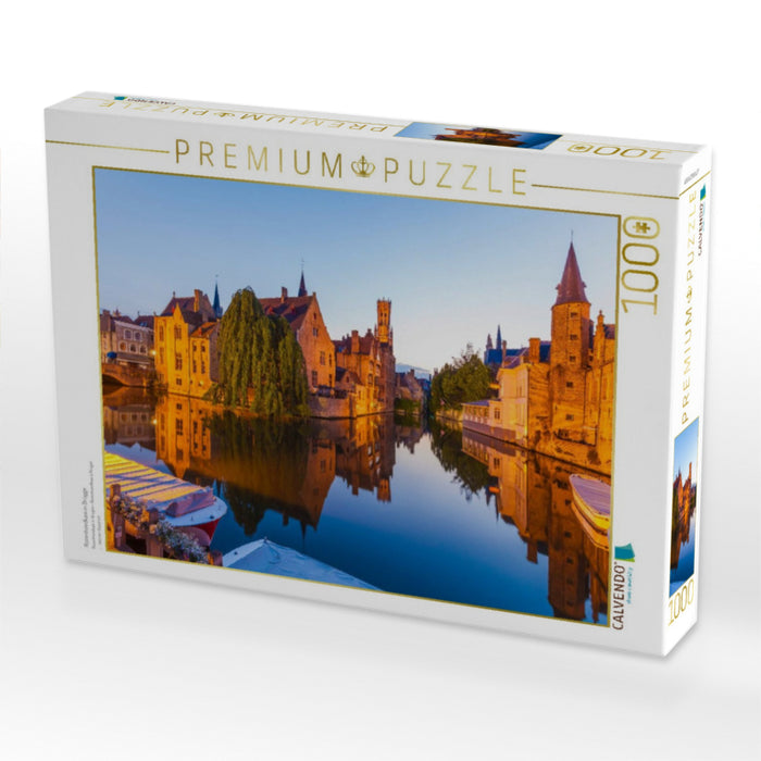 Rozenhoedkaai in Brügge - CALVENDO Foto-Puzzle'