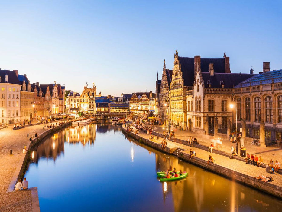 Korenlei und Graslei in der Altstadt von Gent - CALVENDO Foto-Puzzle'