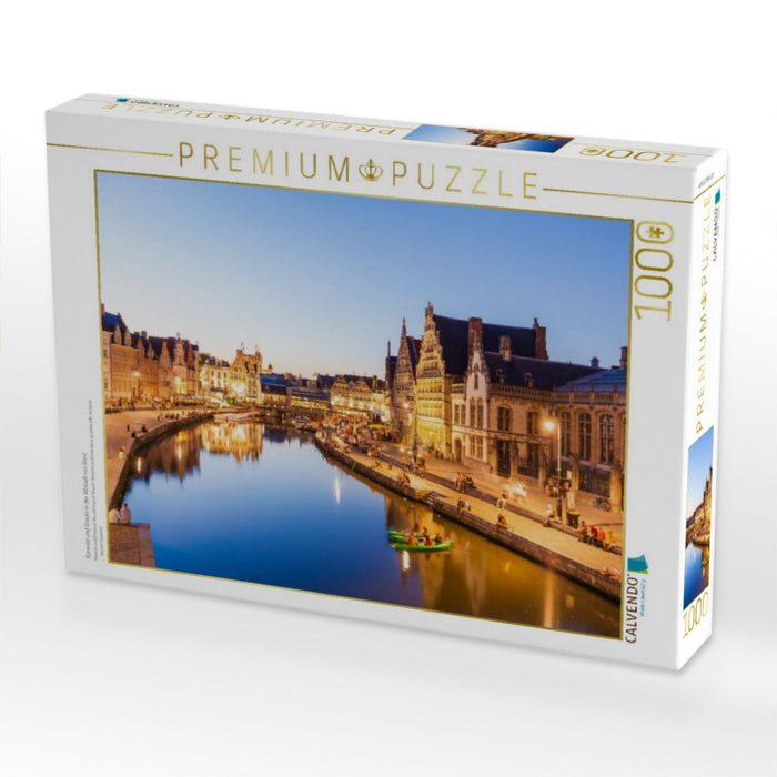 Korenlei und Graslei in der Altstadt von Gent - CALVENDO Foto-Puzzle'