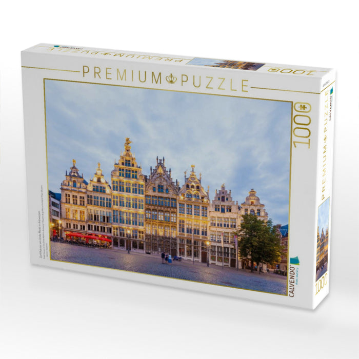 Zunfthäuser am Grote Markt in Antwerpen - CALVENDO Foto-Puzzle'