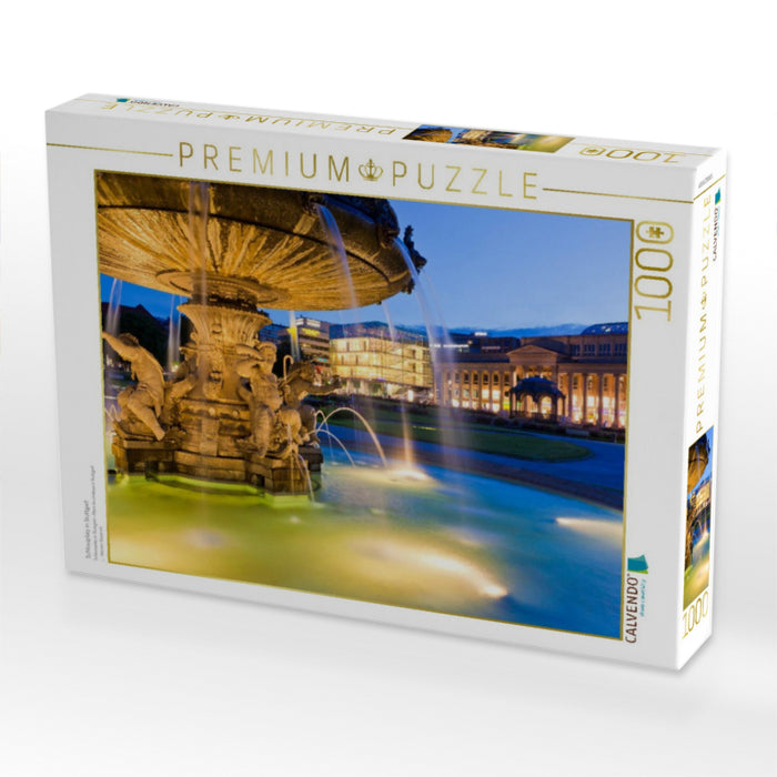 Schlossplatz in Stuttgart - CALVENDO Foto-Puzzle'