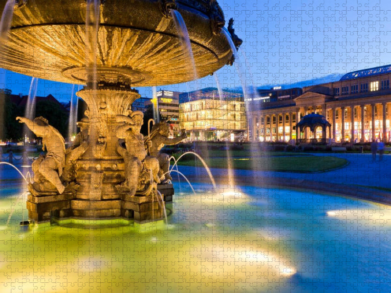 Schlossplatz in Stuttgart - CALVENDO Foto-Puzzle'