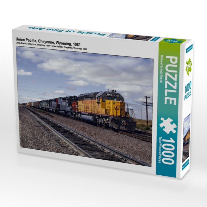 Union Pacific, Cheyenne, Wyoming, 1981 1000 Teile Puzzle quer - CALVENDO Foto-Puzzle'