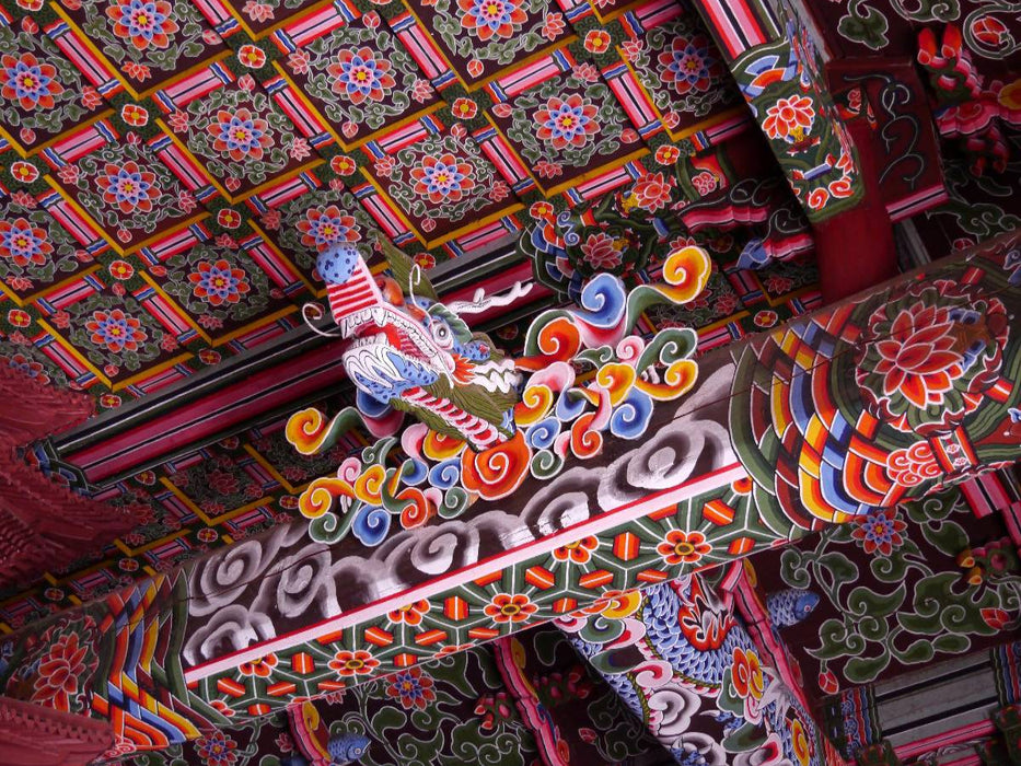 Pohyun-Tempel im Myohyang-Gebirge - CALVENDO Foto-Puzzle'