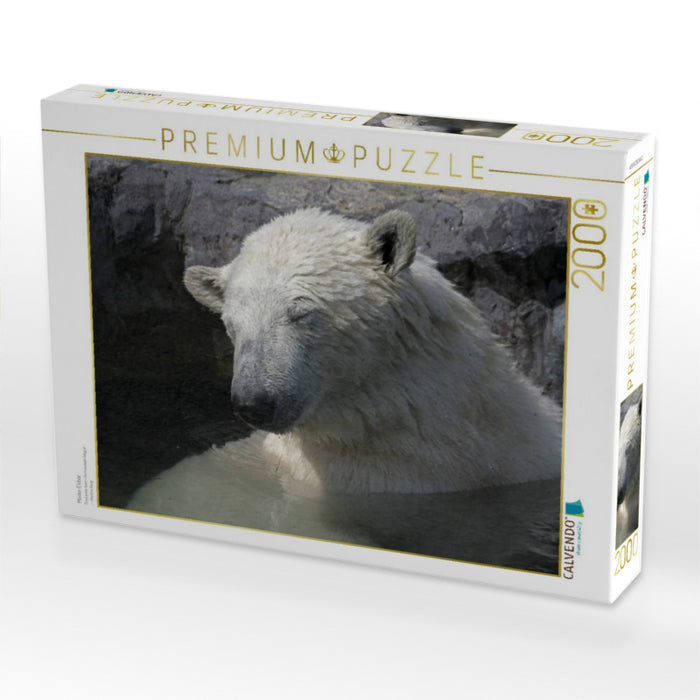 Müder Eisbär - CALVENDO Foto-Puzzle'