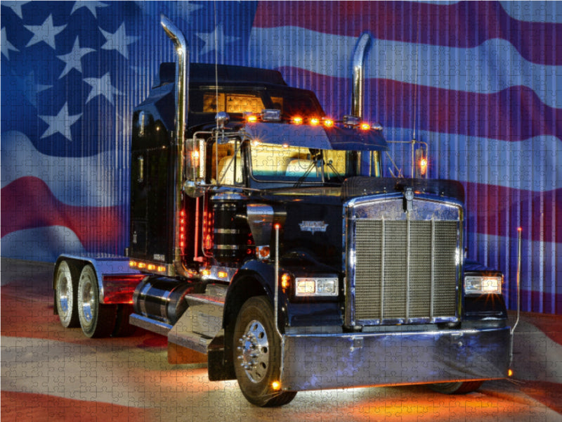 Ein Motiv aus dem Kalender KENWORTH W900B 1000 Teile Puzzle quer - CALVENDO Foto-Puzzle'