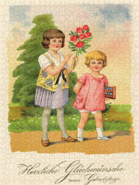 Herzliche Glückwünsche zum Geburtstage - CALVENDO Foto-Puzzle'