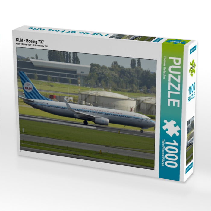 KLM - Boeing 737 - Puzzle photo CALVENDO 