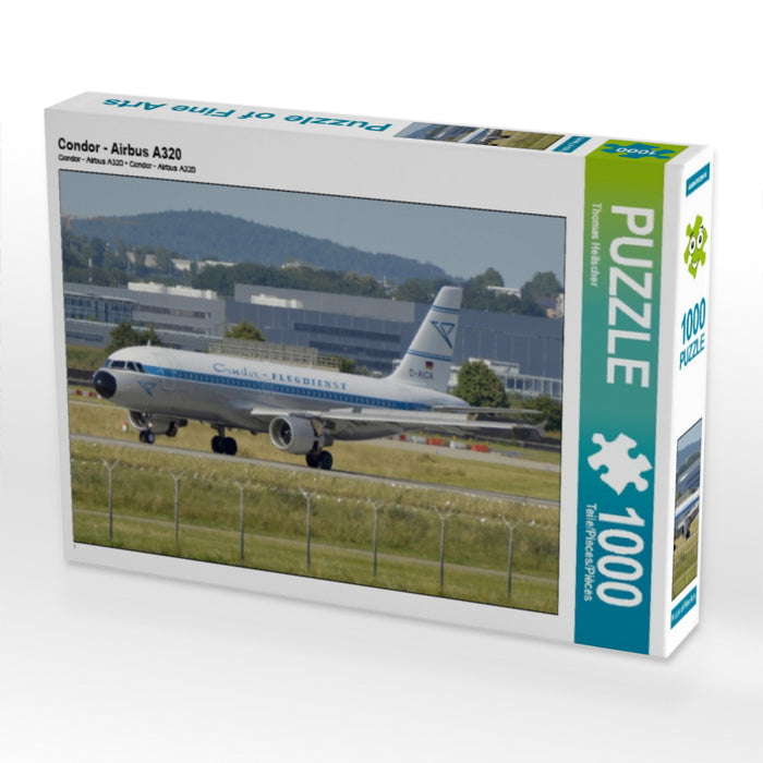 Condor - Airbus A320 1000 Teile Puzzle quer - CALVENDO Foto-Puzzle'