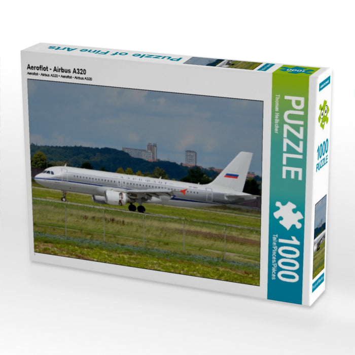 Aeroflot - Airbus A320 1000 Teile Puzzle quer - CALVENDO Foto-Puzzle'