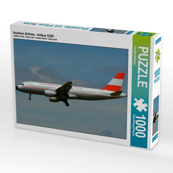 Austrian Airlines - Airbus A320 1000 Teile Puzzle quer - CALVENDO Foto-Puzzle'