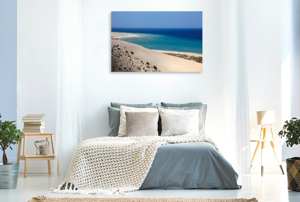 Premium Textil-Leinwand Premium Textil-Leinwand 120 cm x 80 cm quer Ein Motiv aus dem Kalender Fuerteventura - Insel im Licht