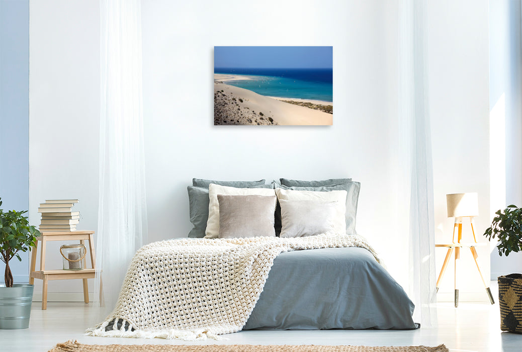 Premium Textil-Leinwand Premium Textil-Leinwand 120 cm x 80 cm quer Ein Motiv aus dem Kalender Fuerteventura - Insel im Licht