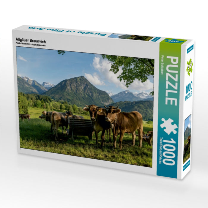 Allgäu Brown Swiss - CALVENDO photo puzzle 