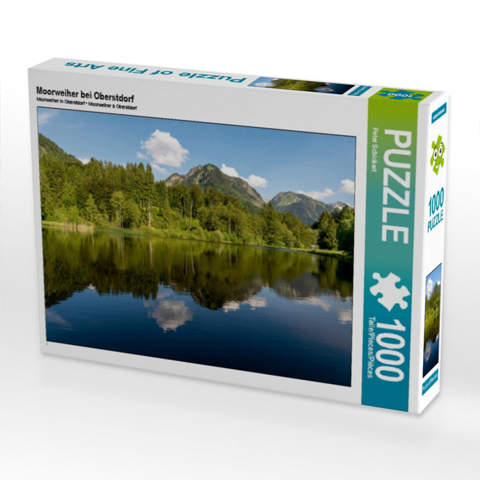 Moorweiher bei Oberstdorf 1000 Teile Puzzle quer - CALVENDO Foto-Puzzle'