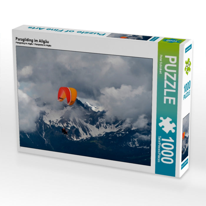 Paragliding im Allgäu 1000 Teile Puzzle quer - CALVENDO Foto-Puzzle'