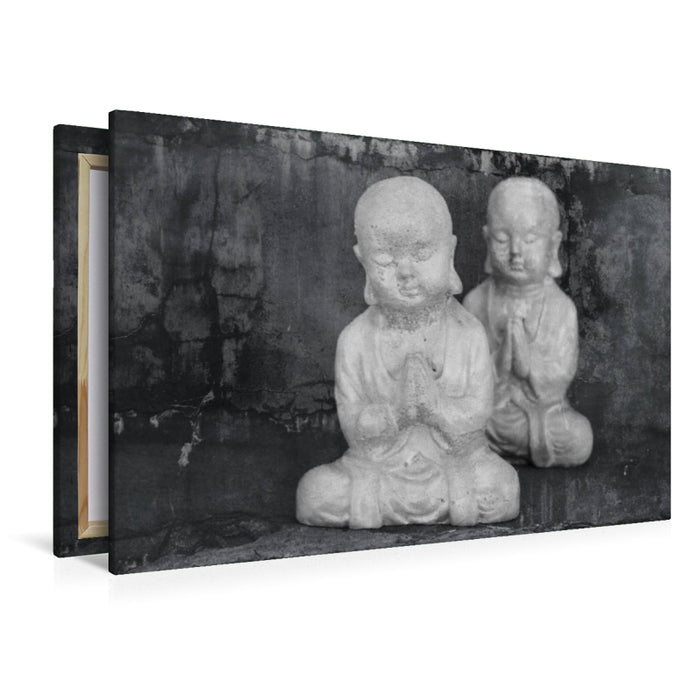 Premium Textil-Leinwand Meditative Wohnraumgestaltung