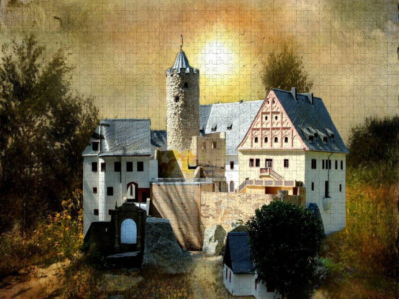Burg Scharfenstein - CALVENDO Foto-Puzzle'