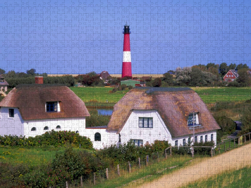 Leuchtturm auf der Insel Pellworm - CALVENDO Foto-Puzzle'
