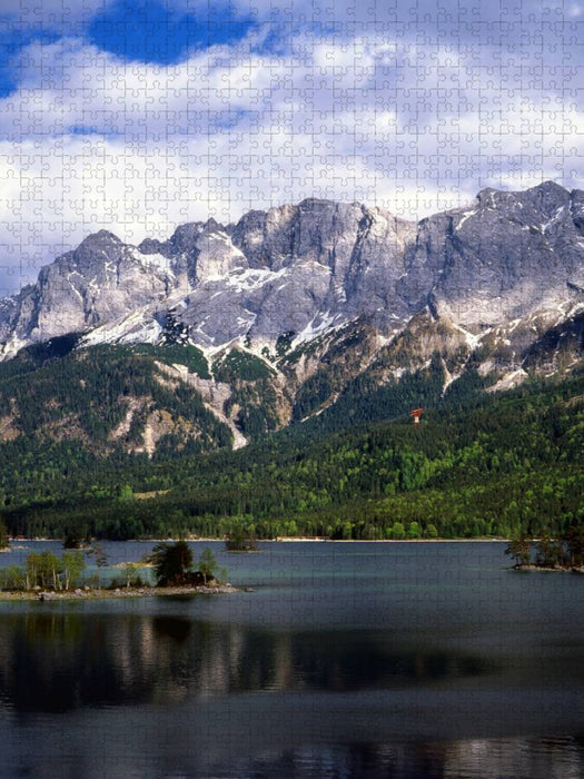 Eibsee an der Zugspitze - CALVENDO Foto-Puzzle'