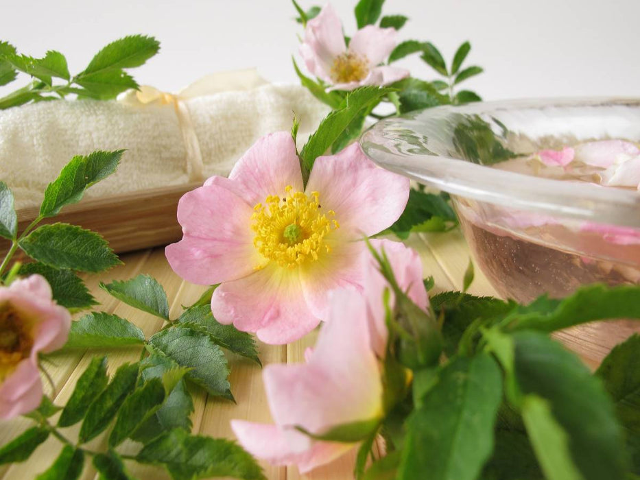 Badetee mit Wildrosen - CALVENDO Foto-Puzzle'