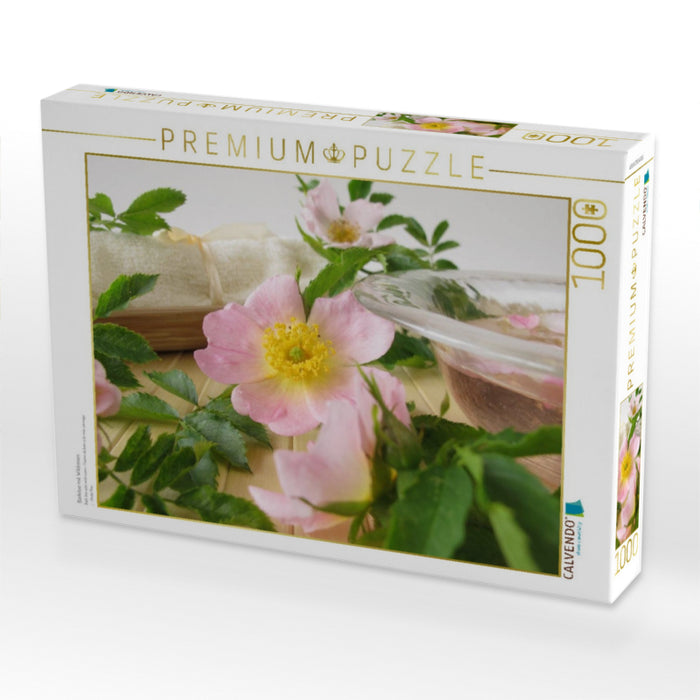 Badetee mit Wildrosen - CALVENDO Foto-Puzzle'