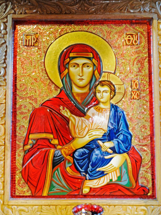 Madonna mit Kind, Biserica Curtea Veche, Verkündigungskirche - CALVENDO Foto-Puzzle'