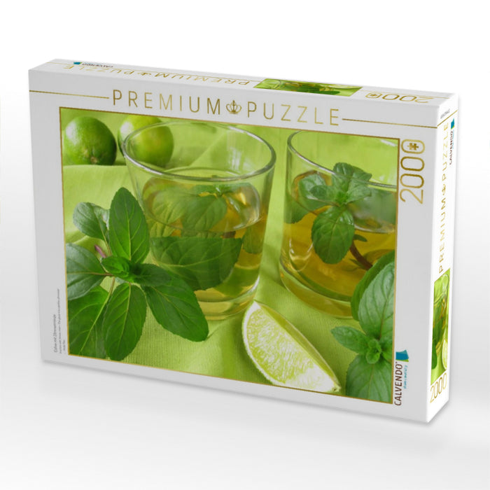 Eistee mit Zitronenminze - CALVENDO Foto-Puzzle'