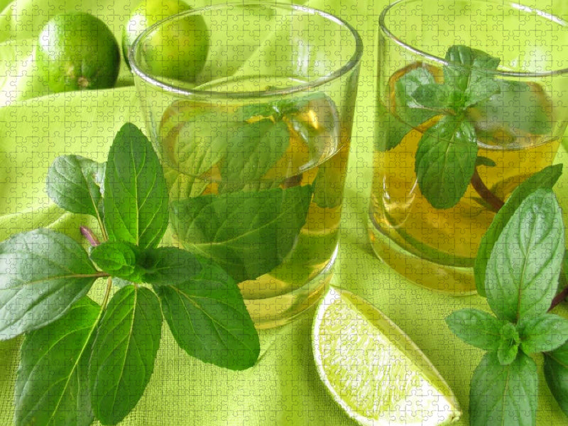 Eistee mit Zitronenminze - CALVENDO Foto-Puzzle'