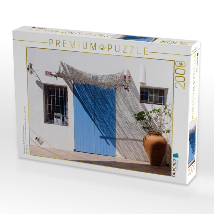 Hauseingang - Sant Francesc de Formentera - CALVENDO Foto-Puzzle'