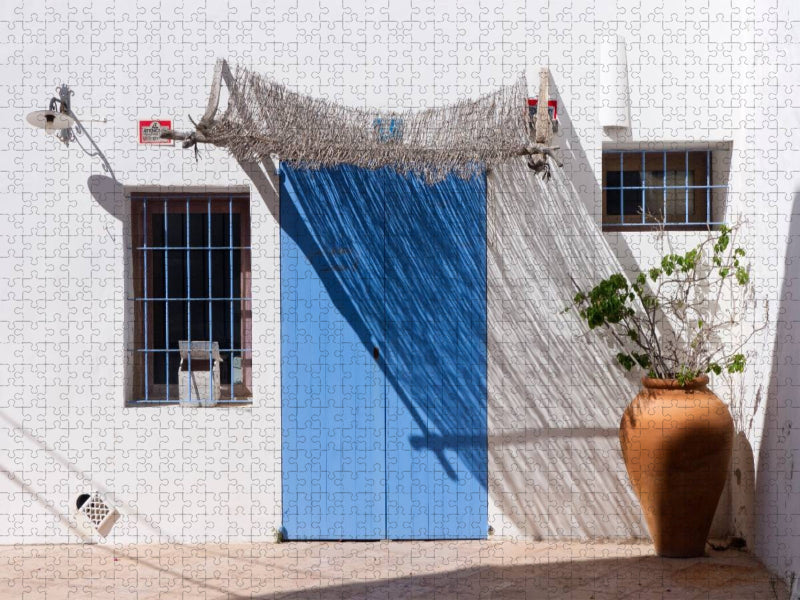 Hauseingang - Sant Francesc de Formentera - CALVENDO Foto-Puzzle'