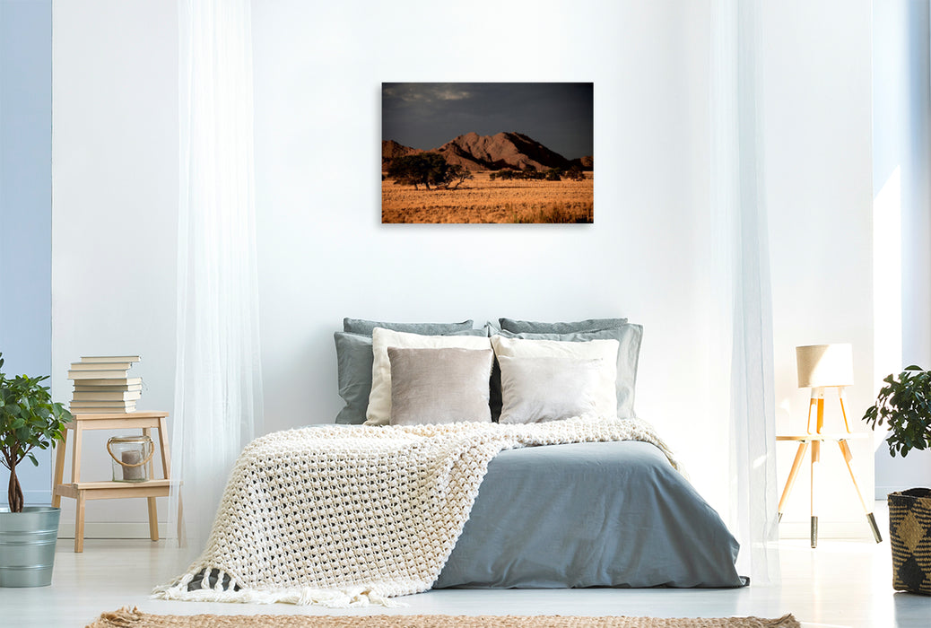 Premium Textil-Leinwand Premium Textil-Leinwand 120 cm x 80 cm quer Landschaft im Namib-Naukluft-Nationalpark