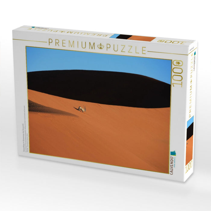 Oryxantilope im Dünenmeer des Sossusvlei - CALVENDO Foto-Puzzle'