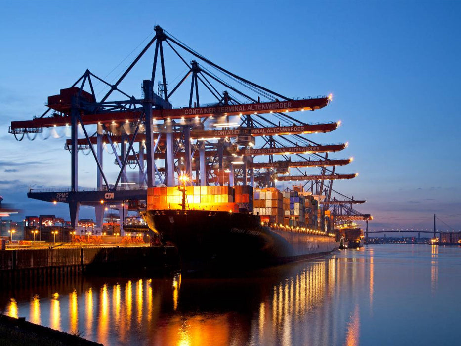 Container-Terminal, Hamburg - CALVENDO Foto-Puzzle'