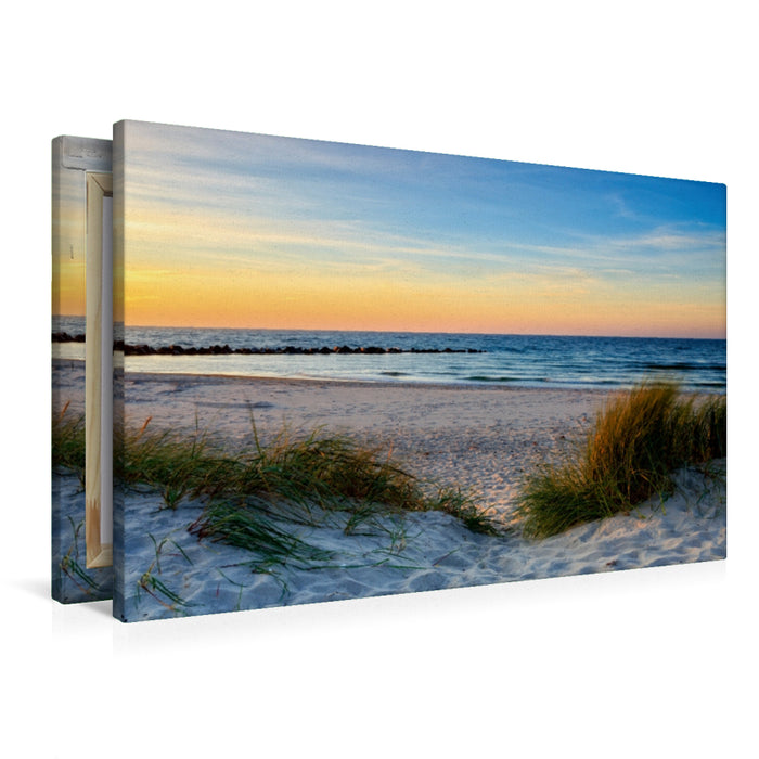 Premium Textil-Leinwand Strandgenuss