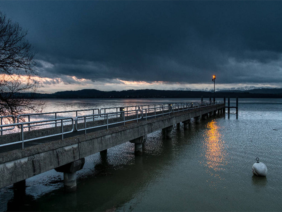 Abendstimmung am Murtensee - CALVENDO Foto-Puzzle'