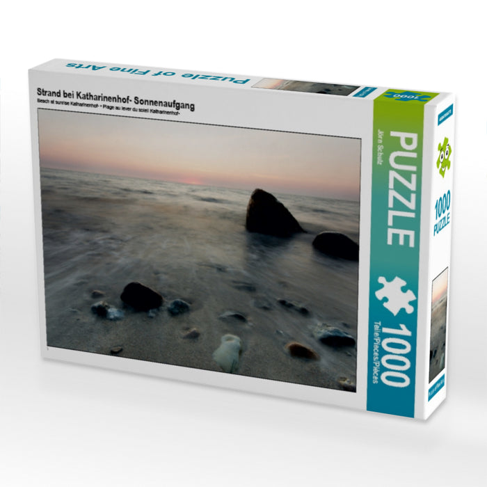 Strand bei Katharinenhof- Sonnenaufgang 1000 Teile Puzzle quer - CALVENDO Foto-Puzzle'