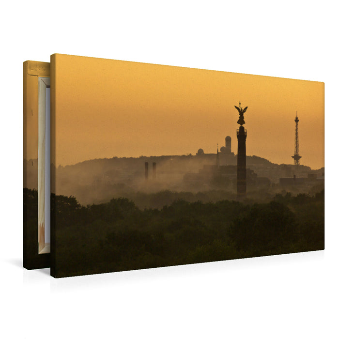 Toile textile premium Toile textile premium 120 cm x 80 cm paysage zoo avec colonne de la victoire 